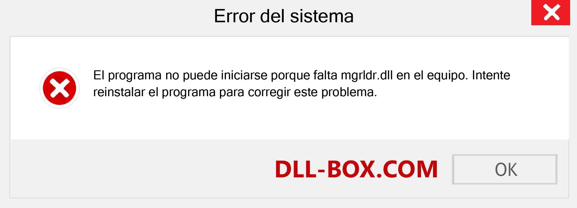 ¿Falta el archivo mgrldr.dll ?. Descargar para Windows 7, 8, 10 - Corregir mgrldr dll Missing Error en Windows, fotos, imágenes